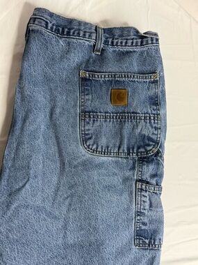 Carhartt B13 DPS Loose Fit Jeans 46x30 Carpenter Workwear Distressed Hem